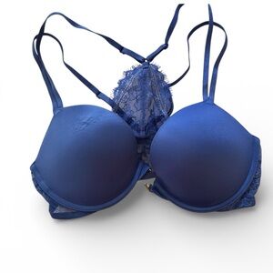Victoria's Secret Bra Front Clasp Lace Detail Size 34C